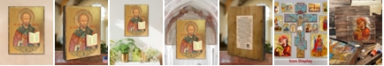 Designocracy Icon Saint Nicholas Wall Art on Wood 16"
